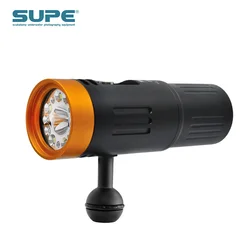SUPE Pv53 Video Light 5000 Lumens 100m Waterproof Five Level Dimming Mode Scuba Diving Underwater Photography Lamp