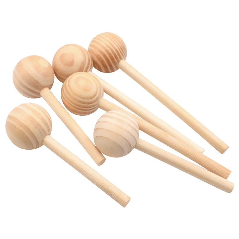 5pcs/lot Wood Ball Stick Wooden Bead Sticks Wood DIY Supplies Wedding Wood Rods for DIY Craft