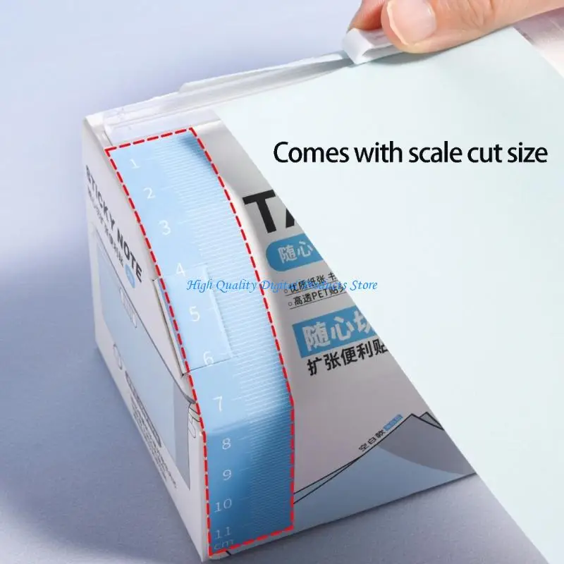 u2je-desktop-adhesive-note-memo-pad-874yard-long-adhesive-note-paper-with-built-in-safety-cutter-for-journal-notebook-wall