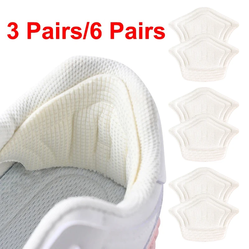 

3Pairs&6Pairs Insoles Patch Heel Pads for Sports Shoes Back Sticker Adjustable Size Antiwear Feet Pad Cushion Insert Insole