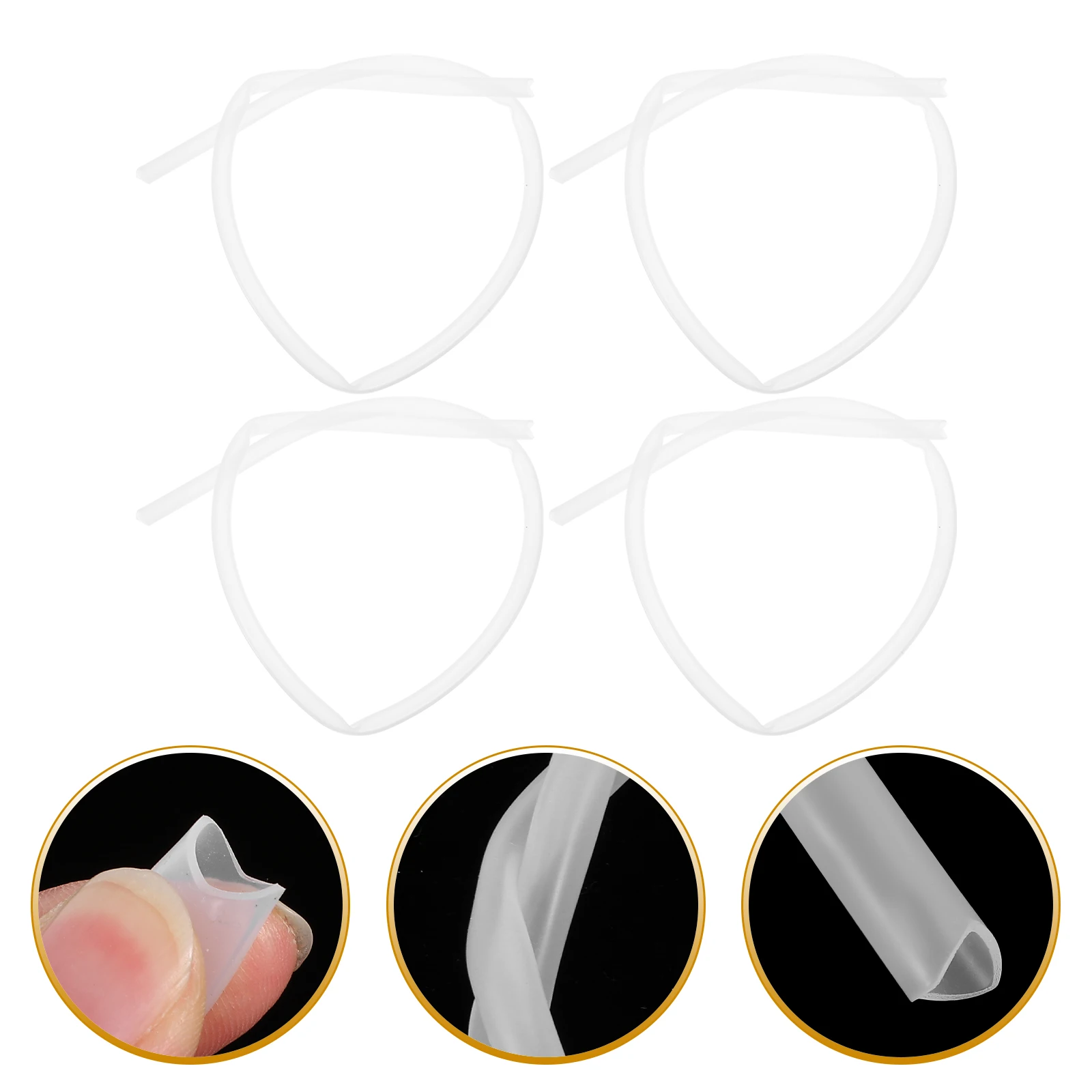 

4pcs Silicone Tubing Hose Water Pump Replacement Electric Drinking Bottle Compatible USB Charging Pumps Flexible High