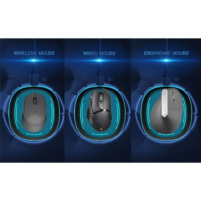 a20z-led呼吸ライトマウスムーバー、検出不可能なマウスジグラー、タイマー付き、オン-オフスイッチ、ランダムな動きでpcを起動状態に保ちます、ブラック
