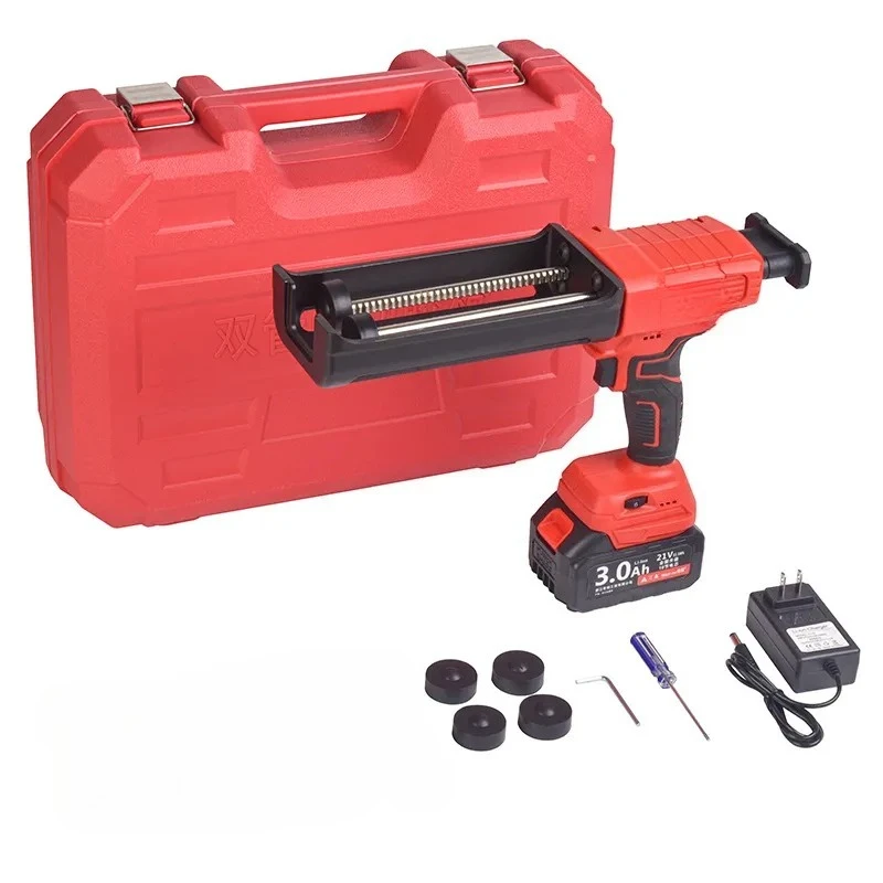 Beauty Seam Glue Gun Double Tube Construction Tool with Six Speed Regulation Lithium Battery