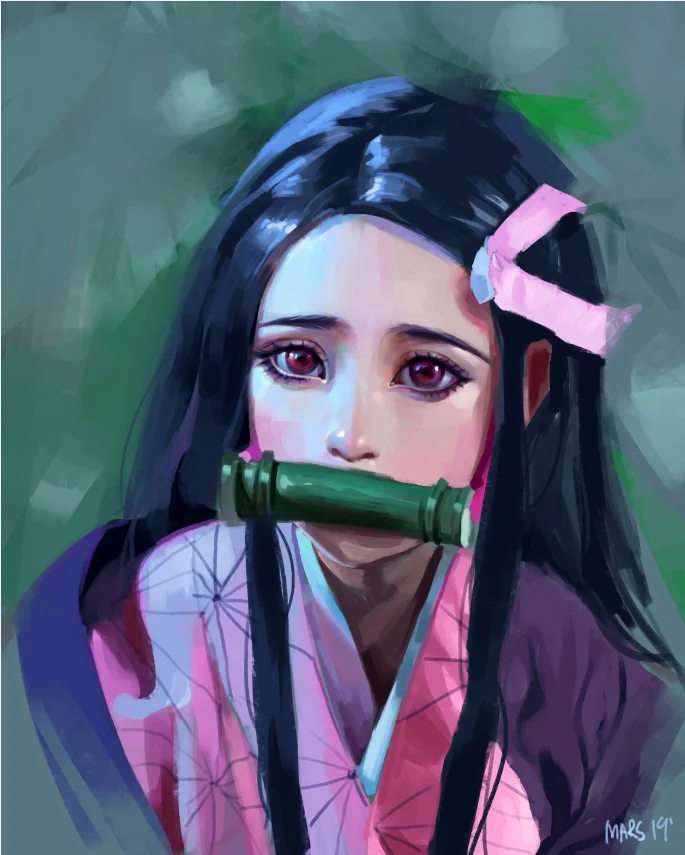 5x7FT Kimetsu Yaba Demon Slayer Kamado Nezuko Tùy Chỉnh Hình Phông Nền Vinyl 220Cm X 150Cm
