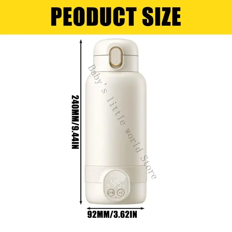 500 مللي سخان زجاجة الطفل دفئا مع منع تسرب مزدوج الختم الاحترار السريع لتغذية حليب الأم في الهواء الطلق B2EB #6