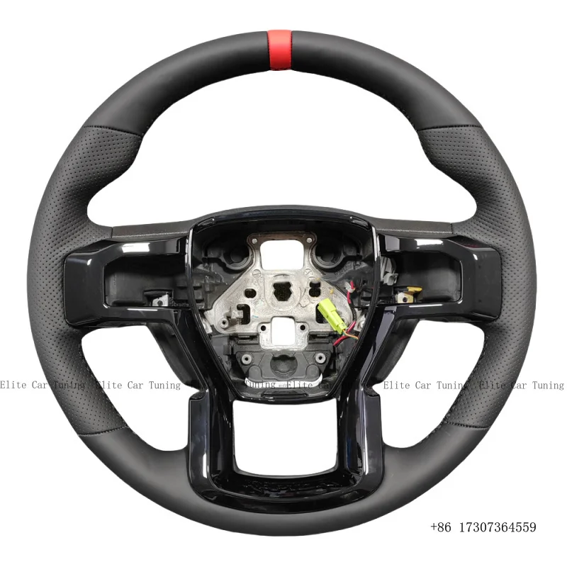 Sport Style for Ford Mustang GT Shelby S550 350 500 Coupe Custom Real Carbon Fiber Car Steering Wheel Support Smart LED