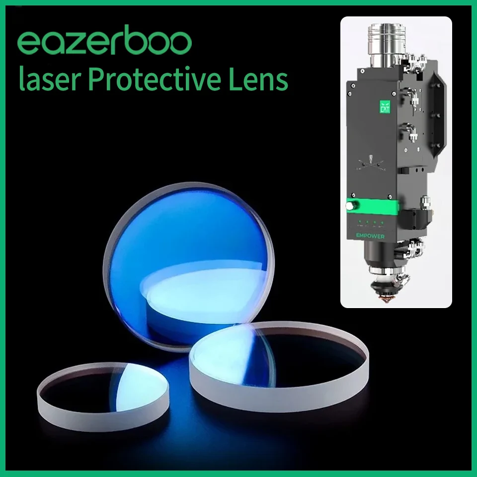 Eazerboo Laser Precitec Lens 24.9x1.5 27.9x4.1 4kw 34x5 30kw 37x7 10kw 20kw for Raytools BOCI Bodor Precitec Fiber Cutting Head