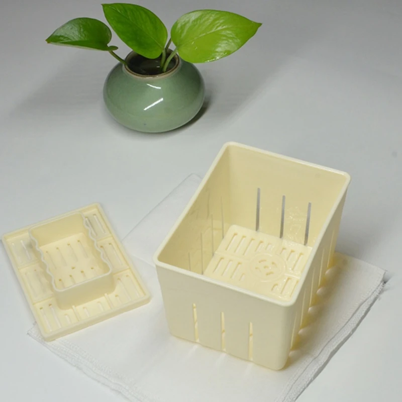 2PCS Tofu-Press Mould Food Grade PP DIY Homemade Tofu-Maker Pressing Mold Kit Kitchen Tool Tofu-Box Tofu-Press Mold Kit Durable