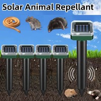 4pcs Ultrasonic Mouse Rat Repellant Solar Animal Repellant Anti-Corrosion Solar Powered Mice Deterrent for Snake Mouse Mole Bird