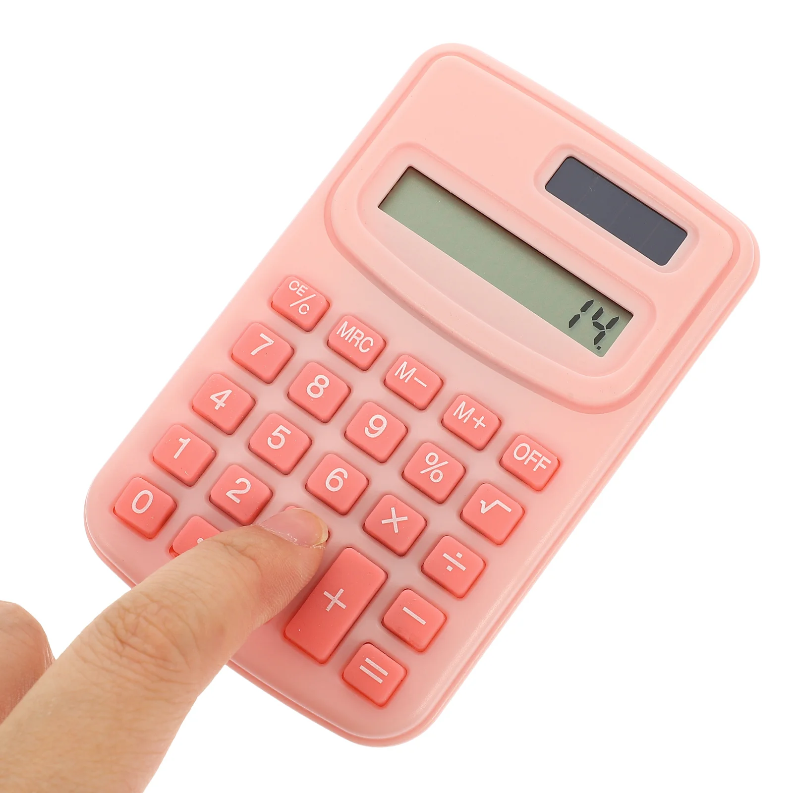 

OFFSCH Small Desktop Calculator 12 Digit Automatic Tape Holder Handheld Basic