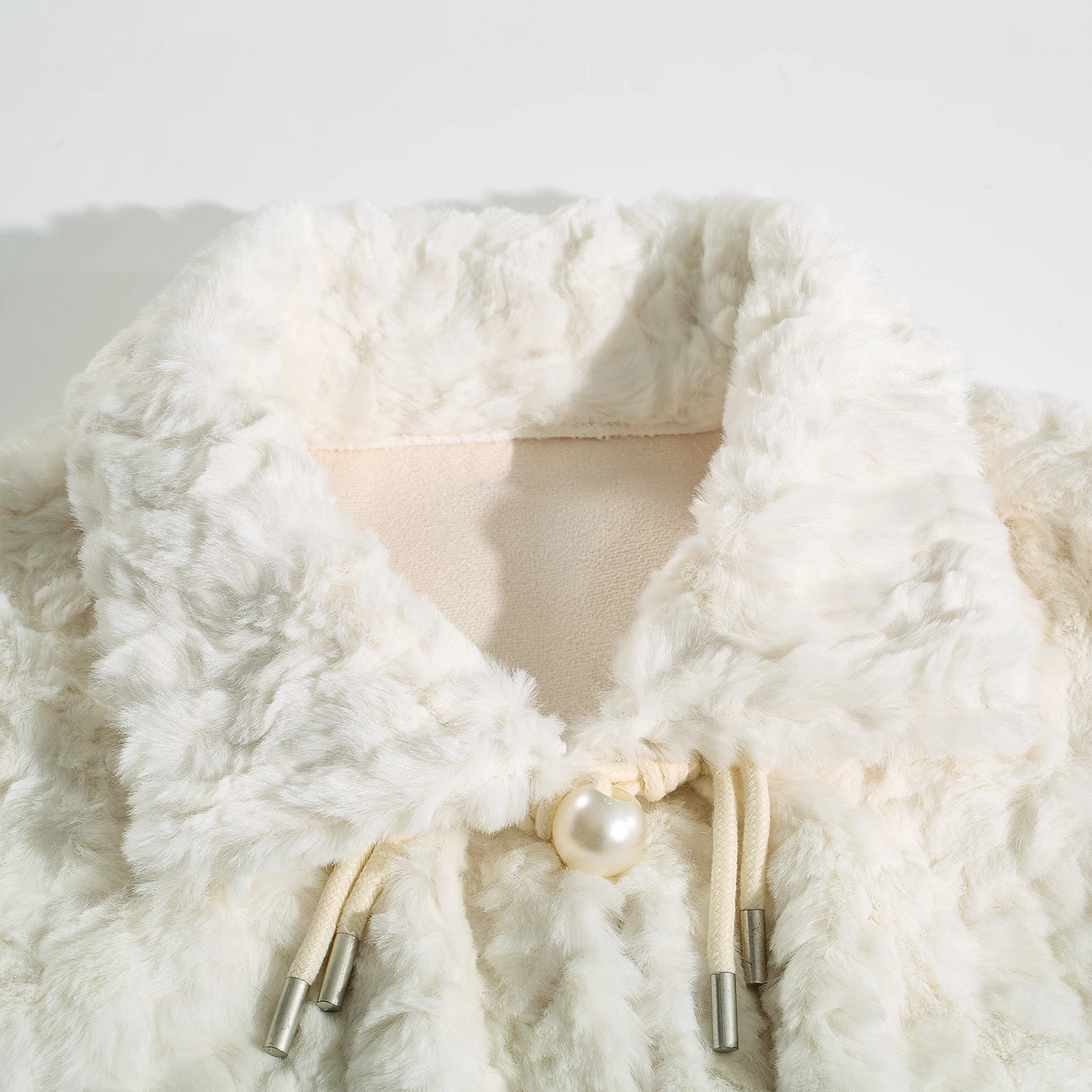 Lamb Fur Lined Warm Outerwear Women's Winter Faion Loose Leather And Fur Inteated Anti-Aging Sli ort Coat Jaet