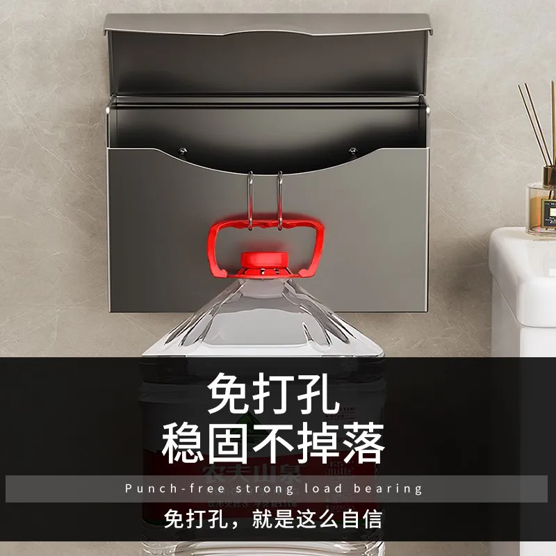 Bad Edelstahl Tissue Box Wc Stroh Papier Box Badezimmer Wand-montiert Wc Papier Box Handtuch Halter Papier rack