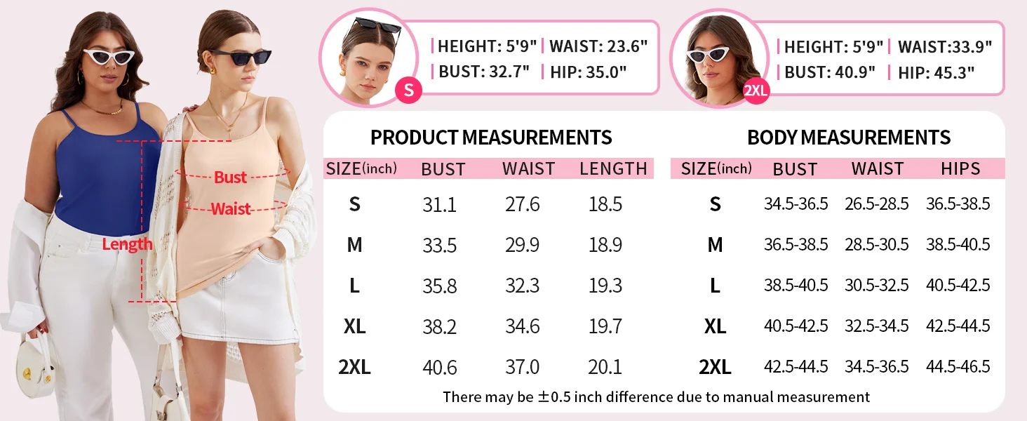 Anfilia camisola para mujer 2 uds tirantes finos ajustables sólidos con sujetadores con estante 95% algodón suave Casual camisetas sin mangas de alta elasticidad