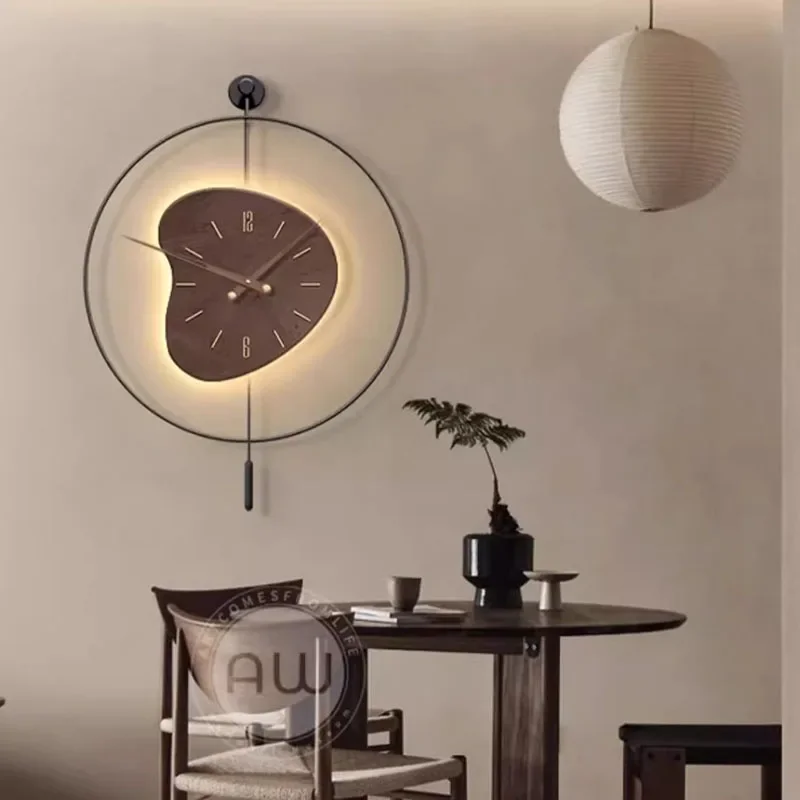 Aesthetic Silent Wall Clocks Minimalist Fashion Nordic Restaurant Digital Wall Watch Modern Relogio De Parede Home Decoration