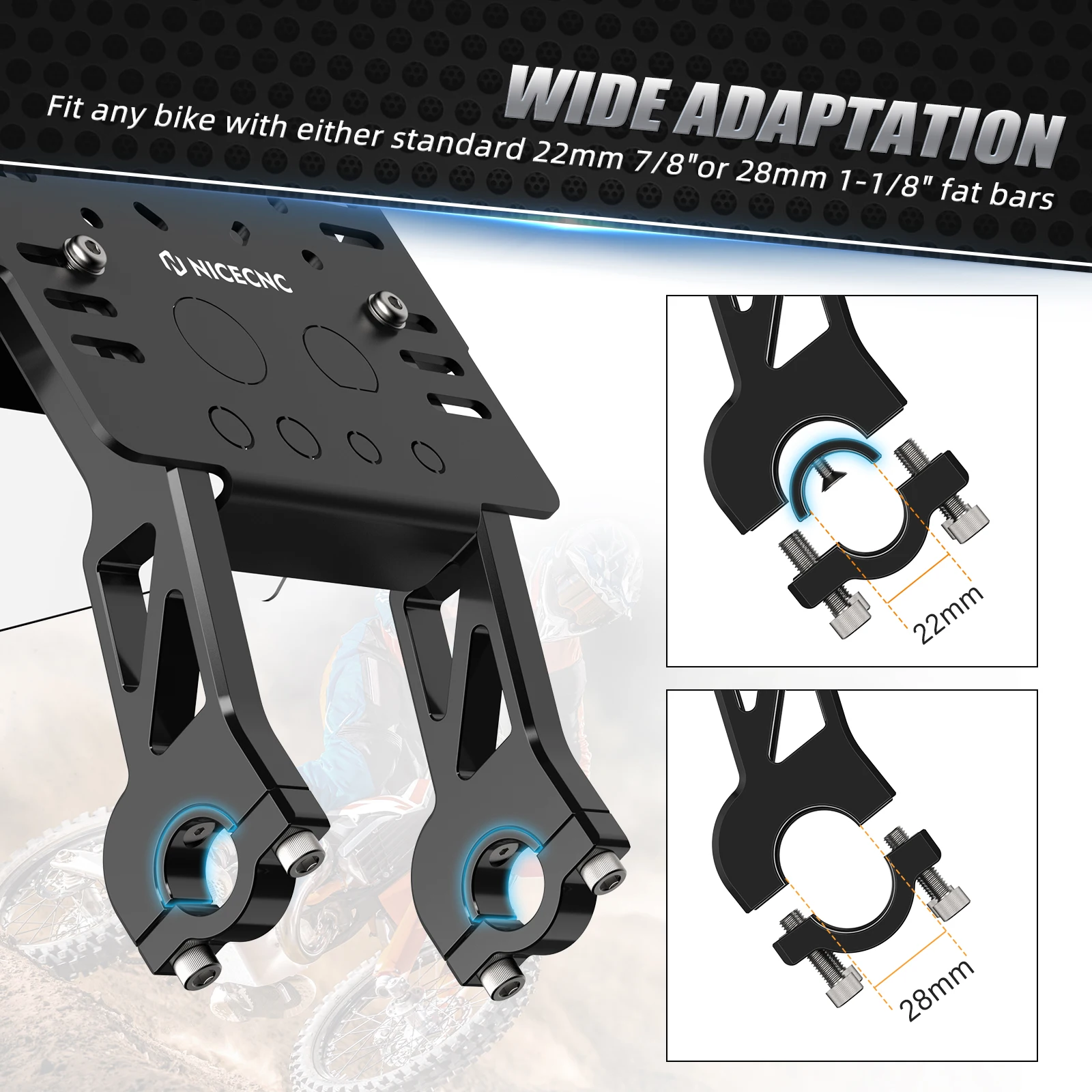 Suporte universal da montagem de GPS, mini jogo da carenagem, KTM 2004-24, EXC, EXCF, SX, SXF, XC, XCF, XCW, XCFW, TPI 125, 250, 300, 350, 400, 450, 500