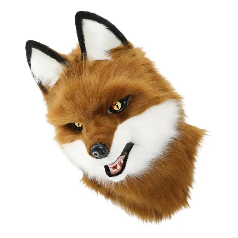 M6CD Life Like Canine フルヘッドマスク 快適なヘッドギア ハット リアルな見た目のデザイン コスプレやテーマイベントのドレッシング用