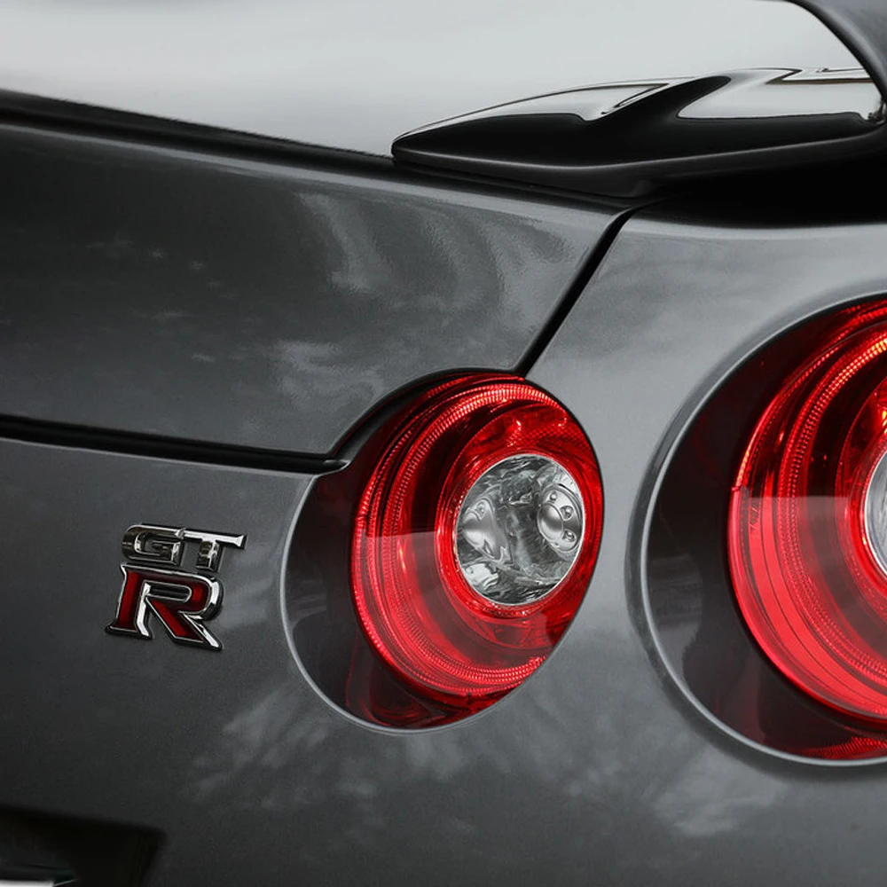 1pcs Car Front Rear Tail Trunk Bumper GTR Emblem Decoration Stickers For Nissan Nismo Tiida Teana GTR 350Z 370Z 240SX Juke Note