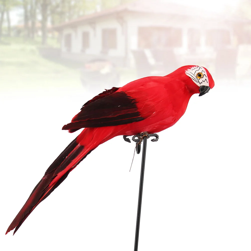 

25 Cm Imitation Parrot Ornament Plant Decor Garden Decoration Gardening