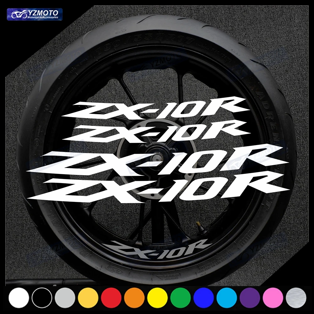 

For ZX-10R ZX 10R ZX10R Motorcycle 17 Inch Front And Rear Wheel Sticker Hub Decal Modified Reflective Waterproof Rim Stickers