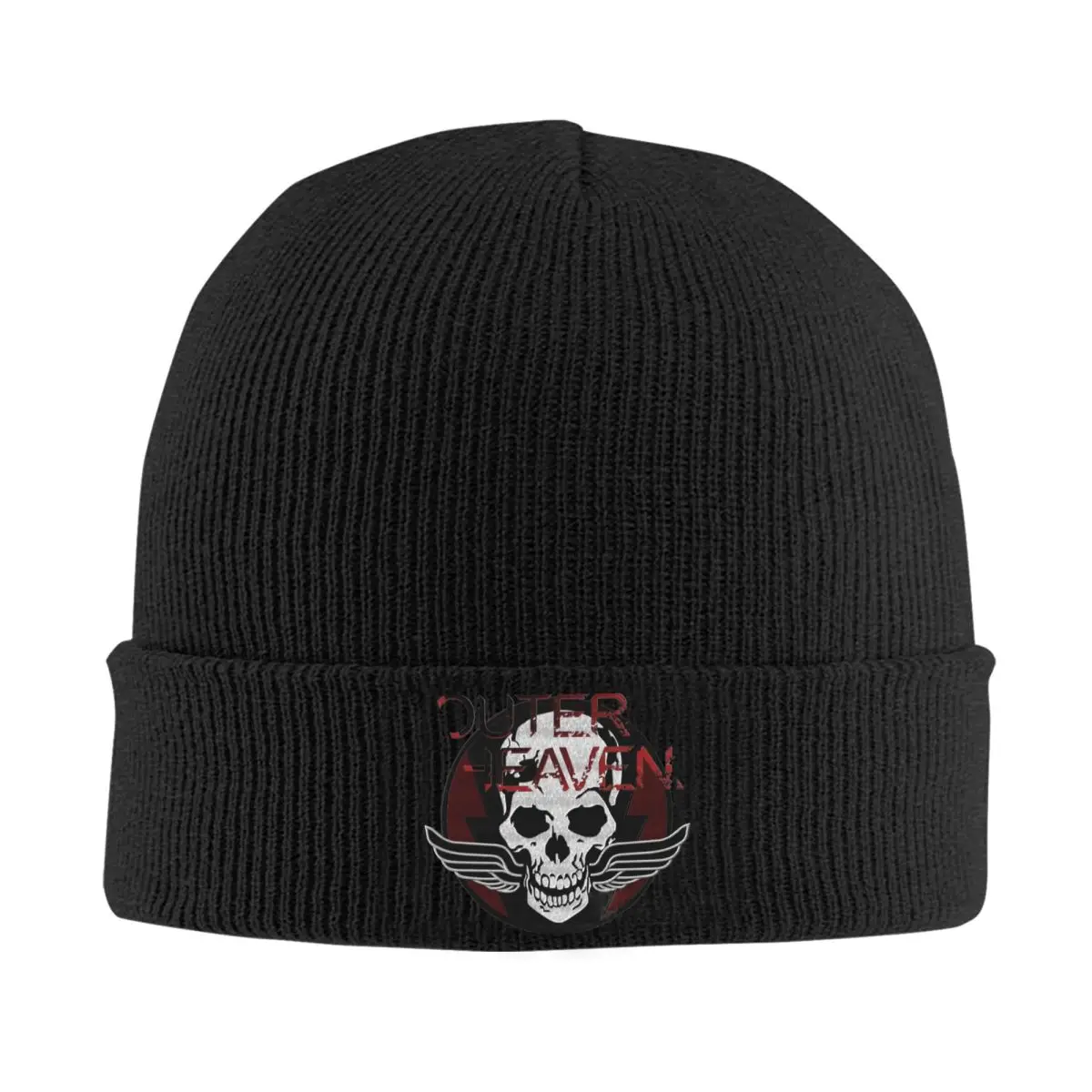 Metal Gear Solid V Outer Heaven Bonnet Hats MGS Beanie Hats Custom Skullies Beanies Autumn Winter Y2K Men Women Warm Soft Caps