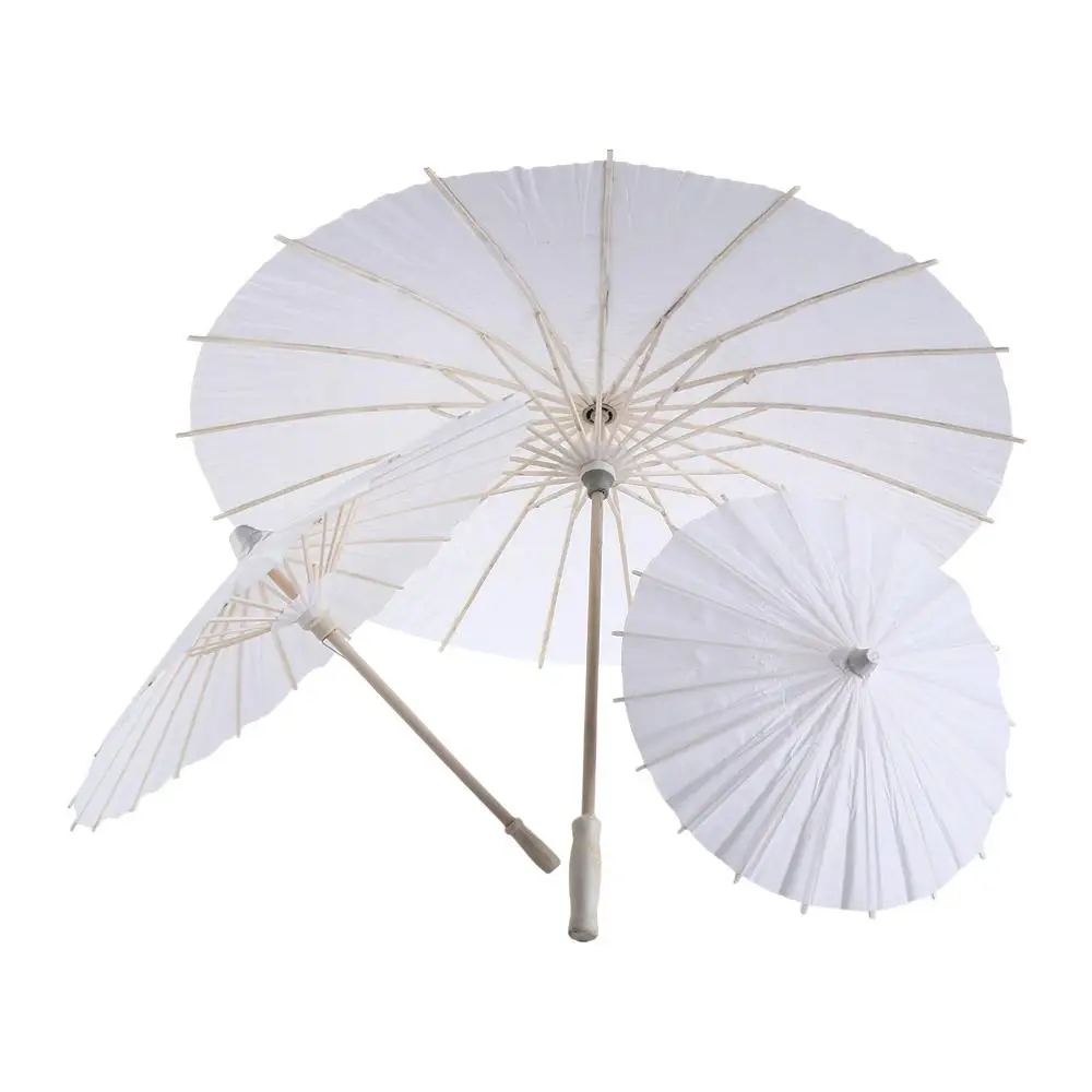 Oriental for Baby Shower Handmade Decorative Wedding Birthday DIY Photography Prop Dance Prop Paper Umbrella Painting Supplies
