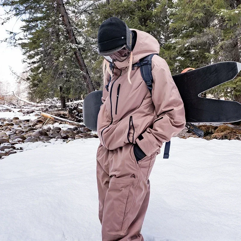 Chaqueta de esquí para hombre y mujer, abrigo deportivo para snowboard, Tops cálidos a prueba de viento, ropa impermeable para nieve, chándal de