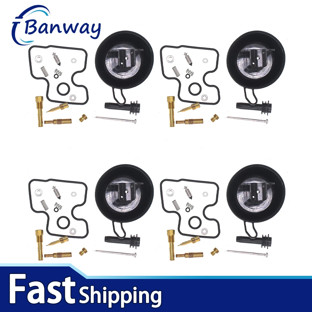 

4X For Honda CBR250RR MC22, Jade MC23, Hornet 250 MC31 Motorcycle Carburetor Repair Kit Diaphragm