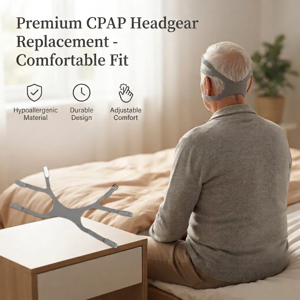 Cpap Mask Headgear Strap Clips - Tali Kepala CPAP yang Dapat Disesuaikan