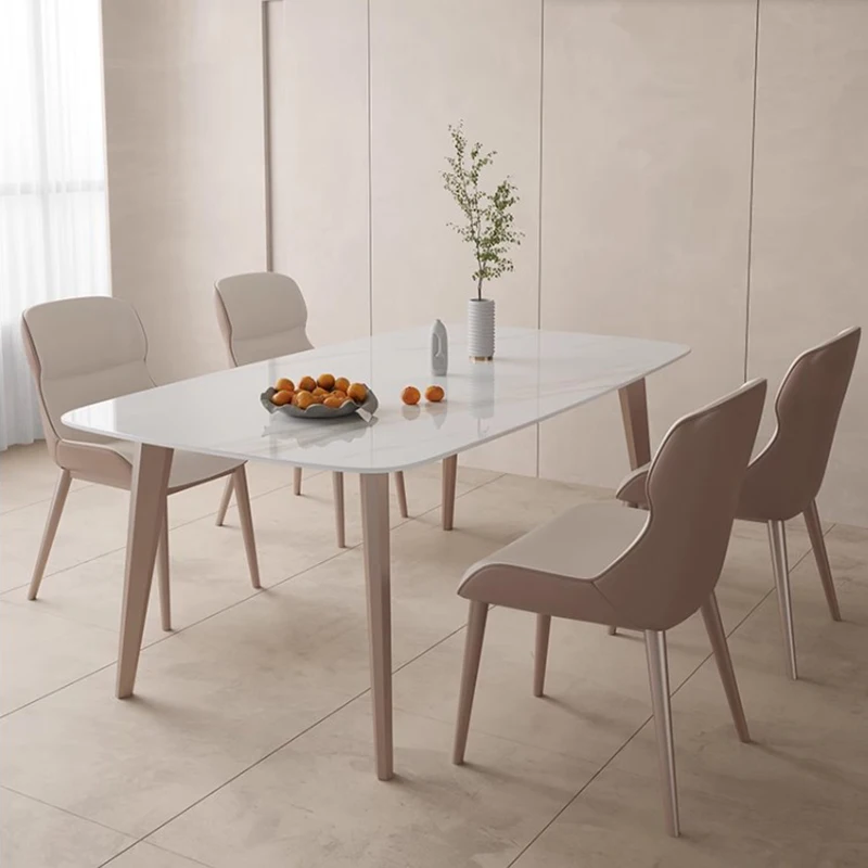 

Breakfast Luxury Dining Table Modern Minimalist Chairs Space Saving Dining Table Living Room Elegant Esstische Home Furniture