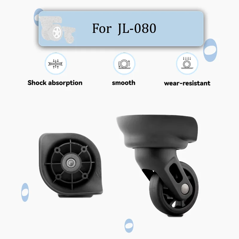 For JL-080 Super Wearable Suitcase Replacement Wheels Thickened Bearing Structure Quiet Movement Consignment Case Replacement