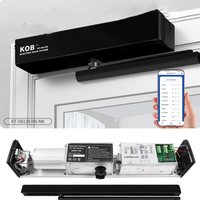KOB Automatic Door Opener Electric Door Closer Bedroom Automatic Swing Householdautomatic Unit Induction Swing Gate Opener Kit