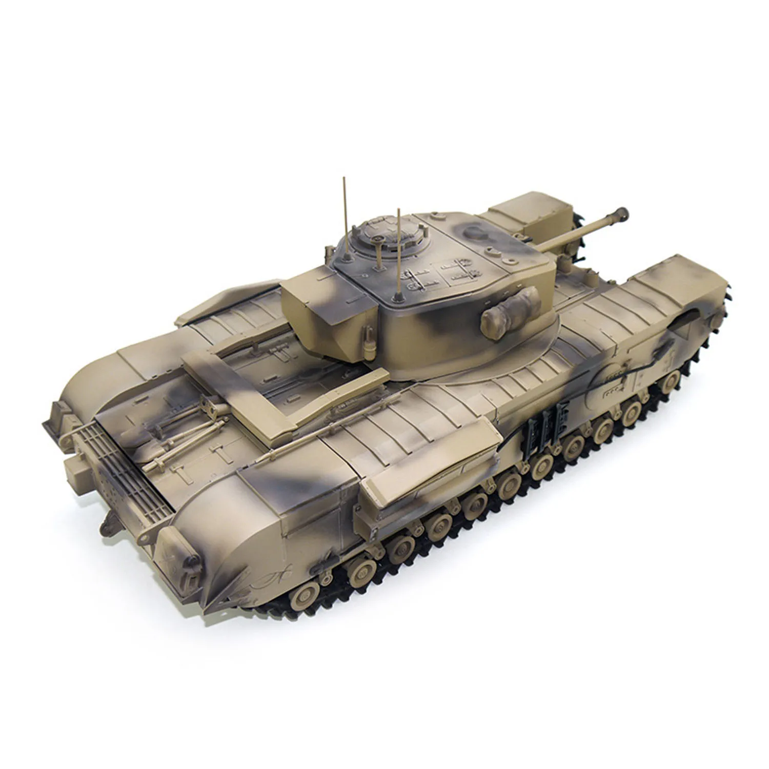 

Tongde 1/16 RC Военная инфракрасная модель боевого танка RTR Churchill Mk.VII Металлические гусеницы Электрические танки с дистанционным управлением Игрушечная модель