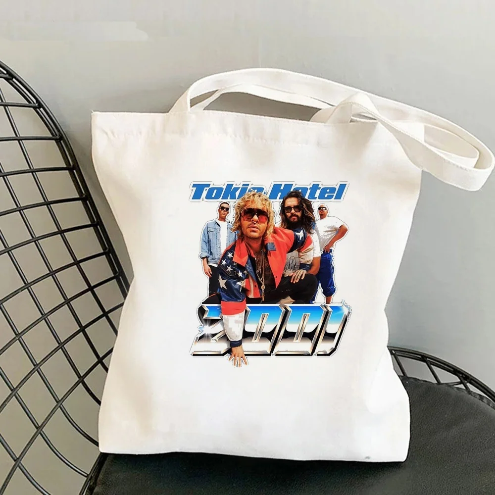 Tokio Hotel tote bag grocery shopping canvas  shoulder  femme