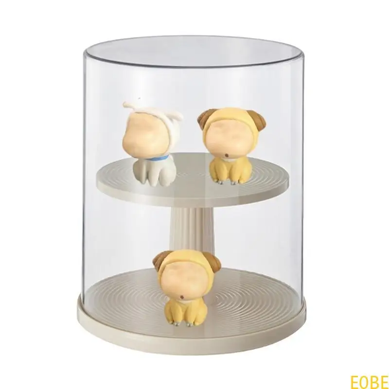 

E0BE Easy Access Rotating Display Case for Anime Collectibles Dustproof Storage Box