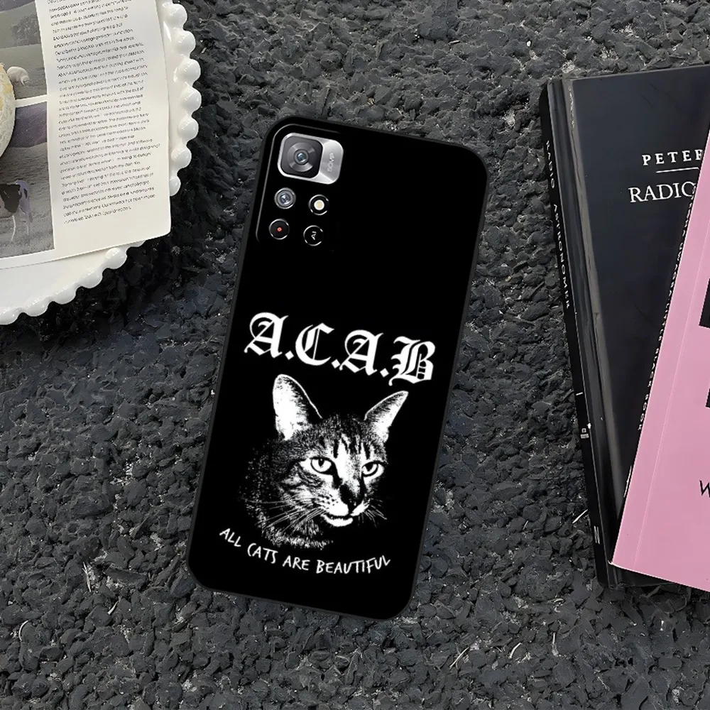 جراب هاتف لـ Xiaomi Redmi ، جميع رجال الشرطة هم الأوغاد Acab Ultras ، نوت 14 13 12 11 9 Ultra 10 Lite POCO F4 F5 X5 Pro Plus Cover