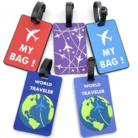 1PCS Travel Accessories Luggage Tag Creative Suitcase Fashion Style Silicon Portable Travel Holder – view 1