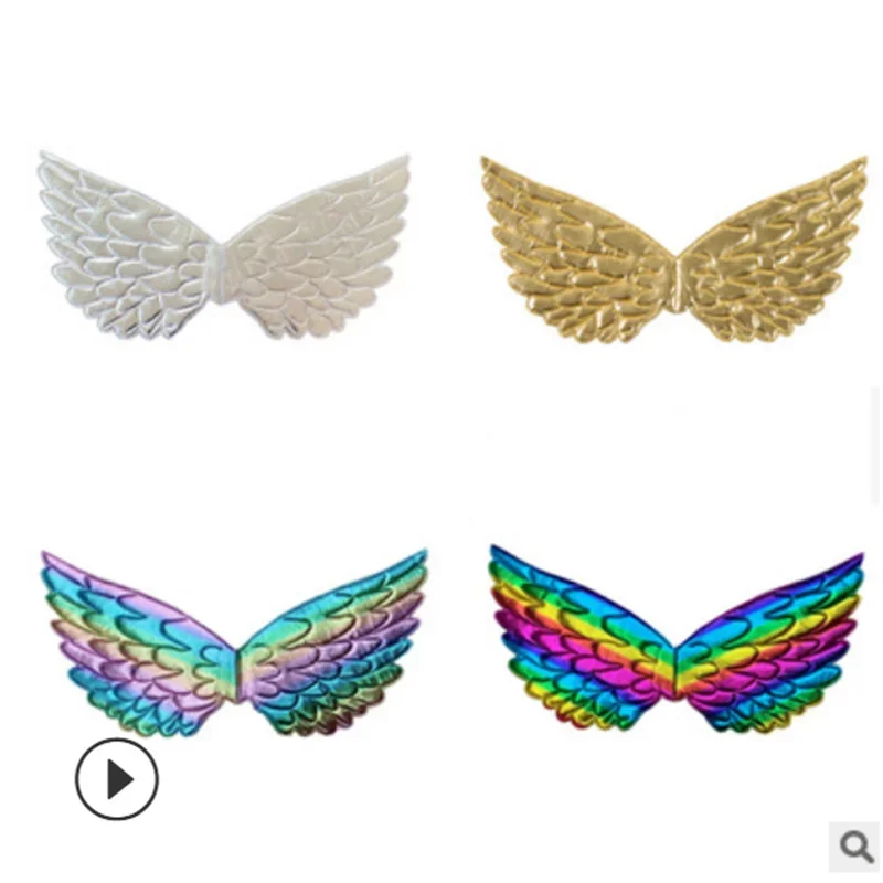 Unicorn Fairy Angel Wing Kids Gift Girls Gold Unicorn Birthday Party Decoration Cosplay Halloween Props Supplies Baby Shower