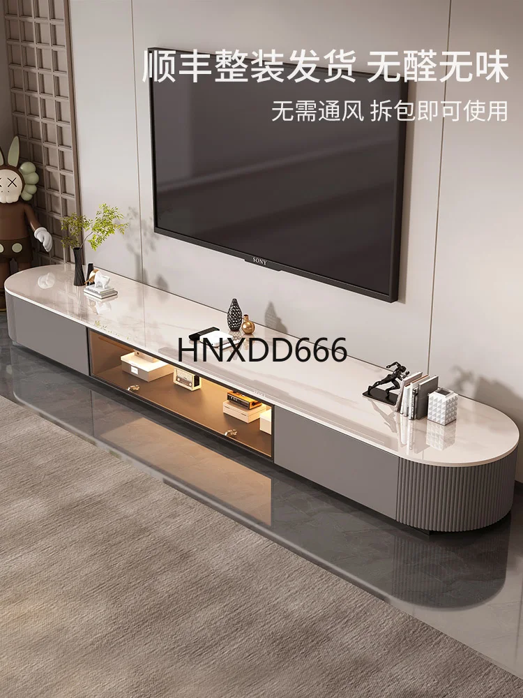 خزانة تلفزيون من البلاط الصخري لغرفة المعيشة، مجموعة طاولة القهوة الصغيرة