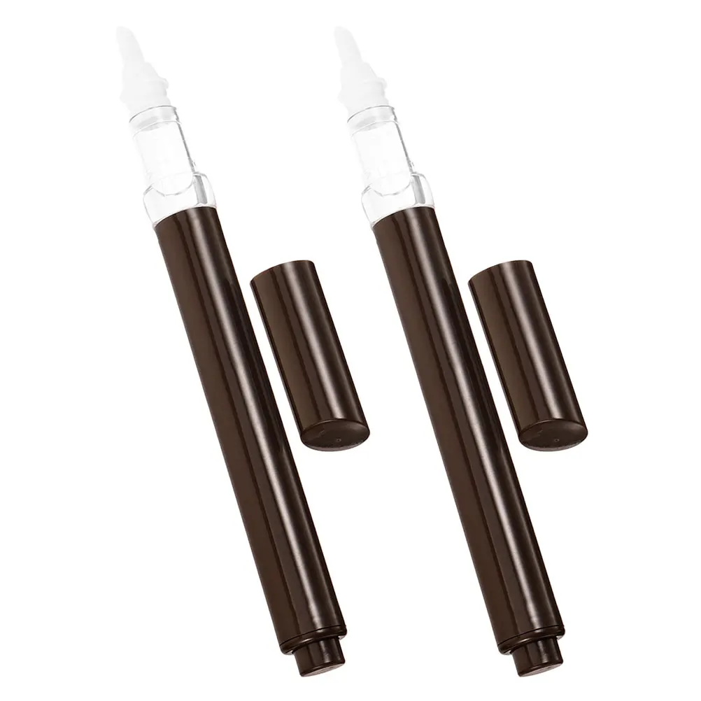 

2 Pcs Gel Manicure Eyelash Nail Polish Oil Pen Push Supply Portable Dispenser Holder Cuticle Empty Refillable Push Down