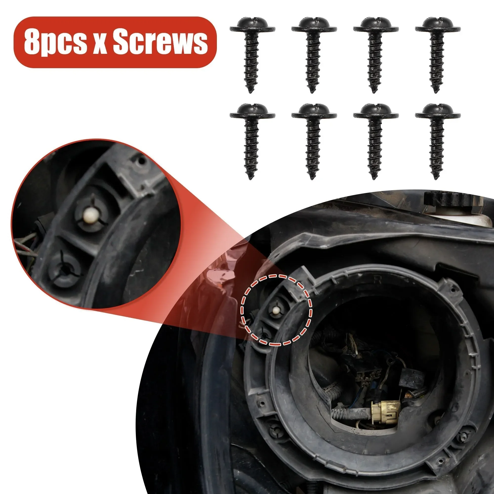 7 インチラウンドフロントヘッドライト取り付けリング保持ブラケットヘッドライト金属リング付き 2007-2017 ジープラングラー JK EL-1018