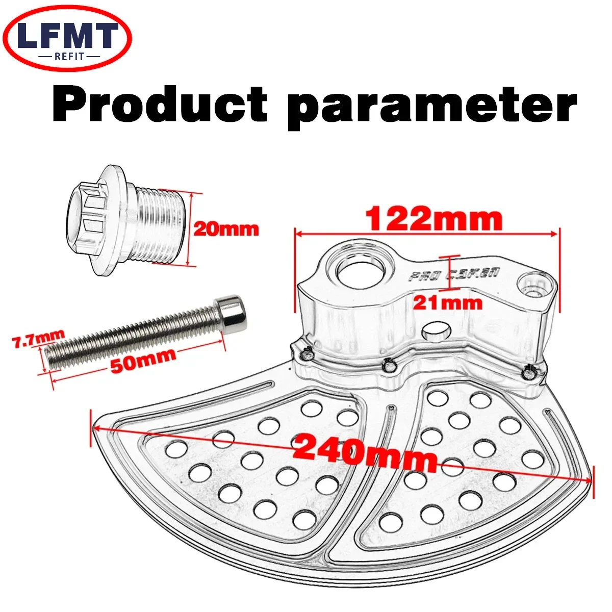 CNC Front Brake Disc Guard Protector For KTM EXC SXF XC-F EXC-F XC-W Husqvarna FE TE TX FX TC Gas Gas EX EC MC F Dirt Bike Parts