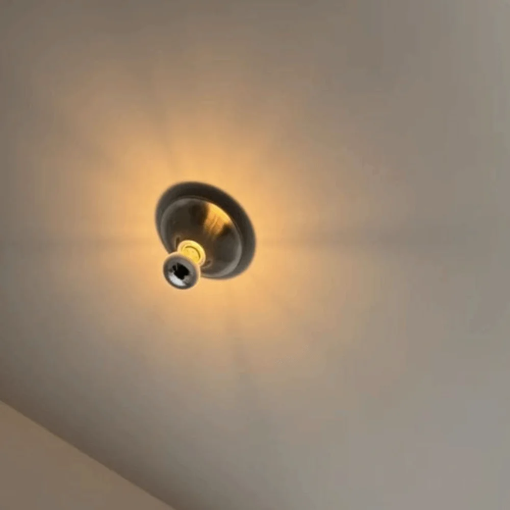 

Настенный светильник в винтажном стиле ретро НЛО, в средневековом стиле, простой дизайн, настенный светильник в стиле Баухаус, ностальгический декор, уютная прикроватная лампа