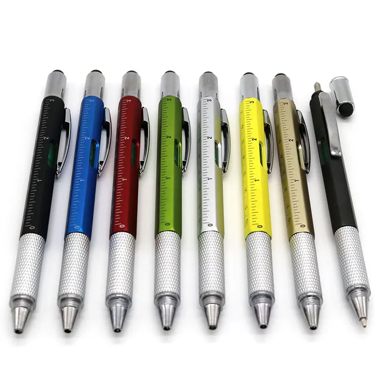 

104Pcs Multifunction Ballpoint Pen with Handheld Tool Measure Technical Ruler Screwdriver Touch Screen Stylus Spirit Level