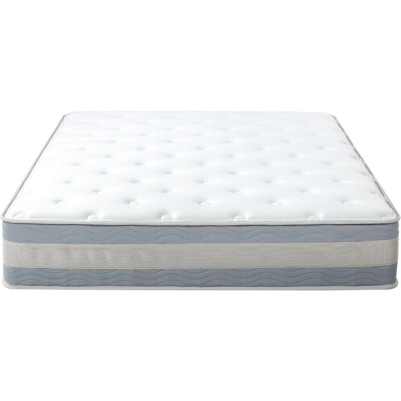 12 Inch Cooling Comfort Support Hybrid Mattress [New Version], Queen, Fiberglass Free, Medium Plush, Cooling Motion Isolation