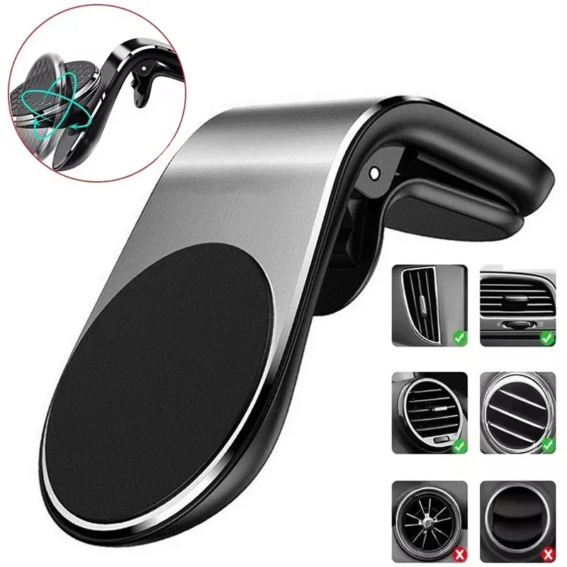 

360° Rotation Phone Stand Air Vent Clip Phone Holder Support For Android Smartphone Car Phone Mount Accessories Navigation Mount