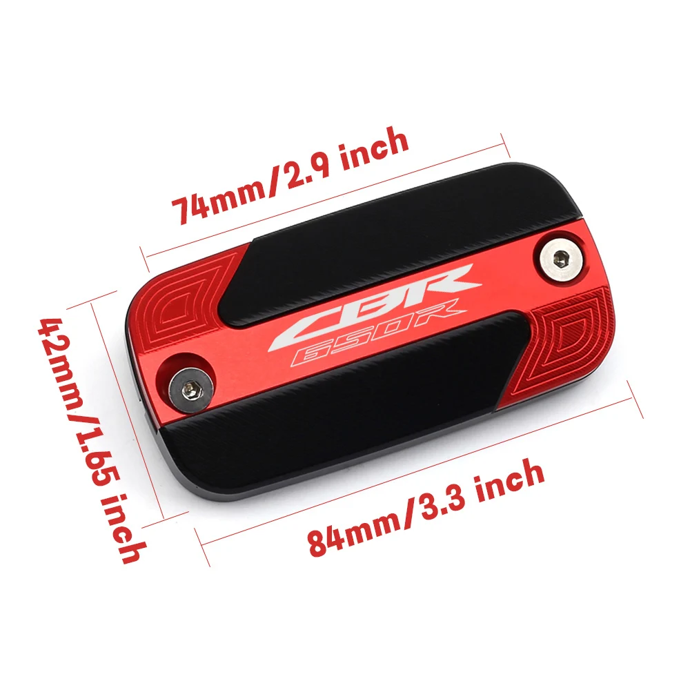 For Honda CB650R CBR650R CBR 650R CB 650 R 2019-2023 2024 CNC Front Brake Reservoir Fluid Tank Oil Cup Cover Motorcycle