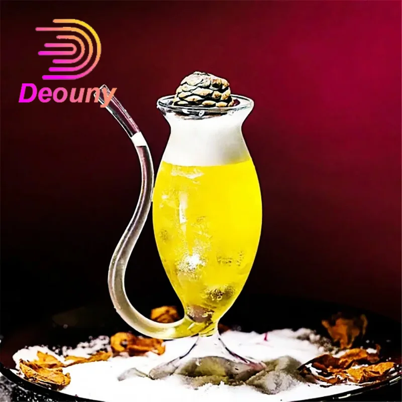 DEOUNY Creative Cocktail Glass Wine Whiskey Heat Resistant Glasses Beer Cup for Party Home Bar  KTV Nightclub Accessories