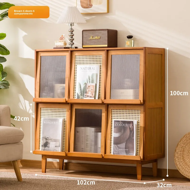 Classic Bookshelf integrated against the wall Bookcase Floor shelf Household cabinet