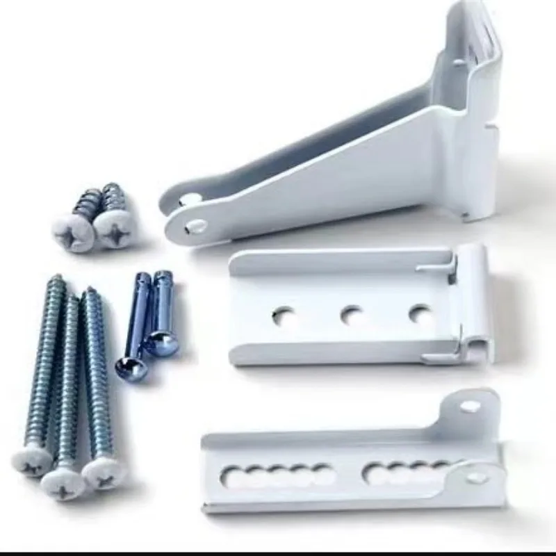 

White Black Door Closer Bracket, Repair Jamb Bracket Compatible For Andersen, Durable Screen Door Closer Replacement Parts Kits