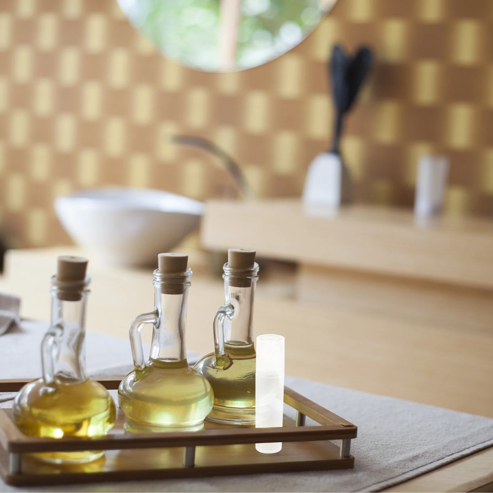 10 個ローラー香水ボトル詰め替えローラーボール軽量ポータブル旅行空のアロマエッセンシャルオイルボトルコンパクトデザイン